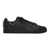 Raf Simons Orion Leather Low-top Sneakers In Black