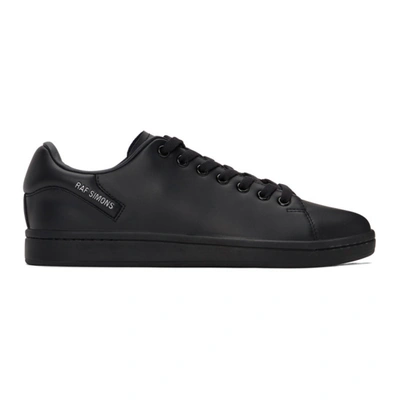 Raf Simons Orion Leather Low-top Trainers In Black