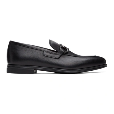 Ferragamo Black Scarlet Gianici Moccasin Loafer In Schwarz