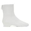 RAF SIMONS WHITE 2001-2 ZIP-UP BOOTS