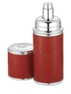 CREED RED WITH SILVER TRIM LEATHER DELUXE ATOMIZER,406635839075