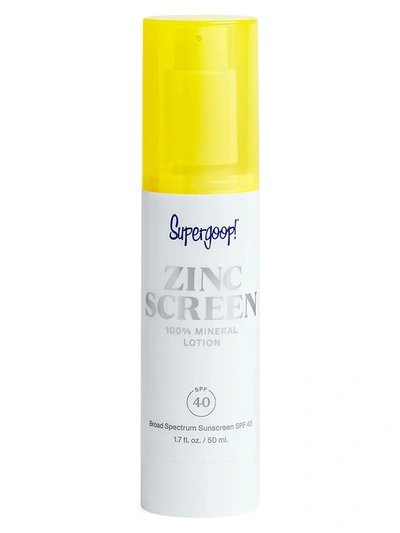 Supergoop ! 100% Mineral Zincscreen Lotion Spf 40 1.7 oz/ 50 ml In N,a