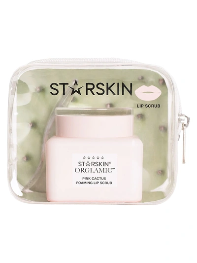 Starskin Orglamic Pink Cactus Foaming Lip Scrub Exfoliate And Smooth 0.51 Fl. oz