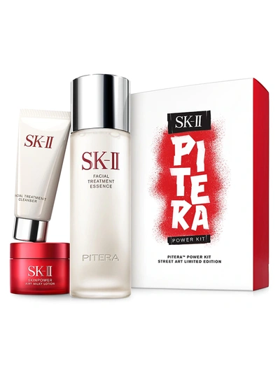 Sk-ii Limited Edition Street Art-inspired Packaging 3-piece Pitera Power Kit In N,a