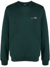 Apc Item Logo-print Cotton Sweatshirt In Black