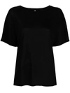 Baserange Scoop-neck T-shirt In Black