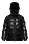 Moncler Maire Water Resistant Down Puffer Coat In Black