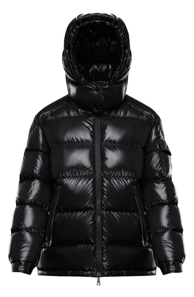 Moncler Maire Water Resistant Down Puffer Coat In Black