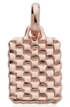 Monica Vinader X Doina Woven Pendant In Rose Gold