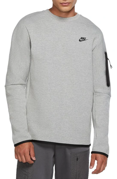 Nike Logo Embroidered Sweatshirt In Grey