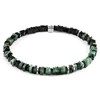 Anchor & Crew Green Emerald Innot Silver & Stone Bracelet