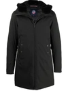 Fusalp Hooded Padded Coat In Black