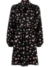 BYTIMO FLORAL-PRINT LONG-SLEEVE DRESS