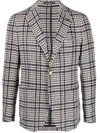 TAGLIATORE PRINCE OF WALES CHECK BLAZER