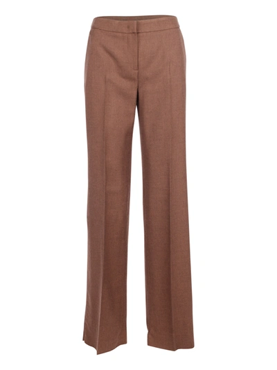Max Mara Bea Camelwool Trousers In Tobacco