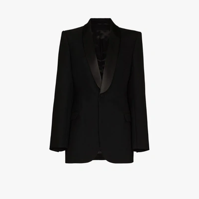 WARDROBE.NYC TUXEDO BLAZER - WOMEN'S - CUPRO/WOOL,W4011R0515517095