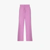 Tekla Drawstring Waist Pajama Trousers In Pink