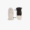 AGNELLE GREY COSETTA SHEARLING GLOVES,COSETTA15696239