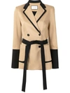 ALEXIS BACCIO TWO-TONE BELTED BLAZER