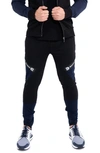 Maceoo Colorblock Joggers In Black