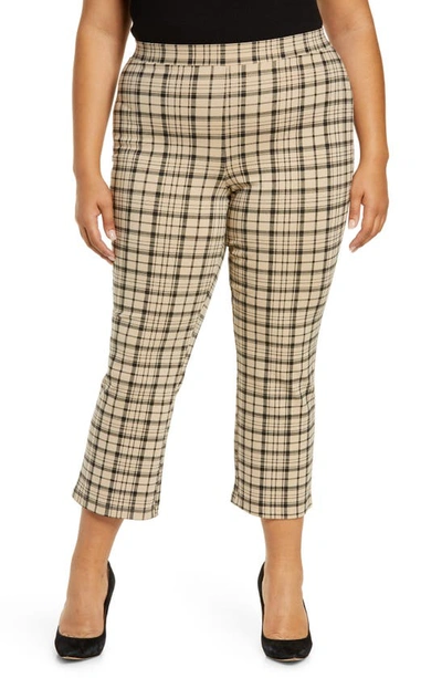 Sanctuary Carnaby Houndstooth Cropped Pants In Gwpl