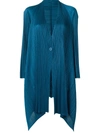 Issey Miyake Asymmetrical Jacket In Blue
