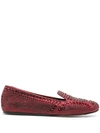 Le Silla Dixie Crystal-embellished Slippers In Red