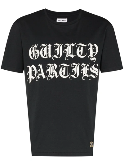 Wacko Maria Washed Heavy Weight T-shirt (type-2) In Black
