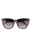 QUAY FOR KEEPS 56MM CAT EYE SUNGLASSES,FOR KEEPS