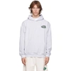 Sporty And Rich Grey Land Rover Edition Logo Patch Hoodie In Ash Grey/gr