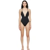 FENDI REVERSIBLE BROWN & BLACK 'FOREVER FENDI' ONE-PIECE SWIMSUIT