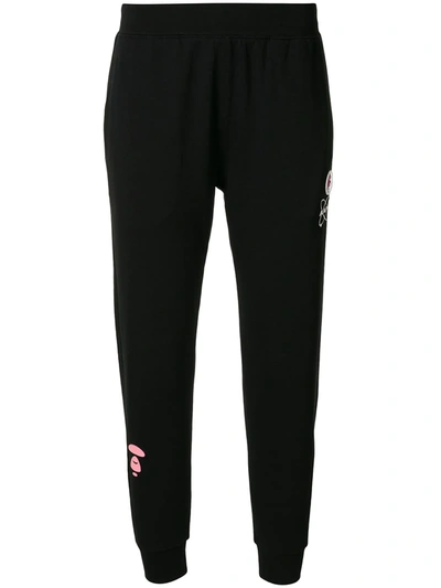 Aape By A Bathing Ape Graphic-print Track Pants In Black