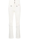 Perfect Moment High Waist Aurora Corduroy Flare Pant M In White