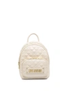 LOVE MOSCHINO LOGO PLAQUE-EMBELLISHED BACKPACK