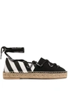 Off-white Canvas Espadrilles In Beige