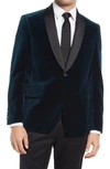 TED BAKER JOSH VELVET DINNER JACKET,TBE942 473