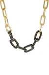 PANACEA LUXE SHORT TWO-TONE CHAIN NECKLACE,N05578HTG2