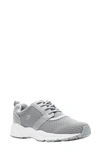 Propét Stability X Womens Knit Fitness Walking Shoes In Light Grey Fabric