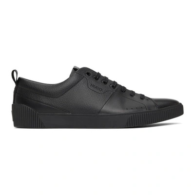 Hugo Zero Tennis Sneaker Black In 001 Black