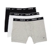 Nike Dri-fit Everyday Assorted 3-pack Performance Boxer Briefs In 900 Whtgryb