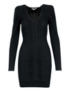 PATRIZIA PEPE LONG SLEEVED WOOL BLEND DRESS