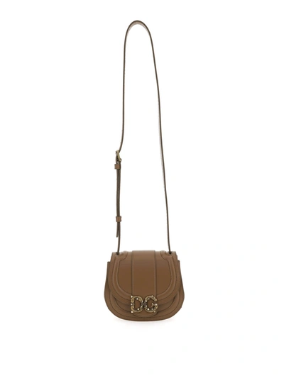 Dolce & Gabbana Devotion Bag In Beige