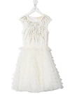 Tutu Du Monde Kids' Falling Snow Tutu Dress In White