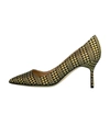 MANOLO BLAHNIK JACQUARD BB PUMP