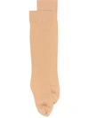 Wolford Individual 10 Denier Knee-high Socks In Sand