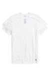 Polo Ralph Lauren Classic Fit Cotton V-neck T-shirts 3-pack In White