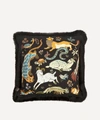 House Of Hackney Trematonia Medium Tapestry Cushion In Black