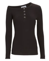 THE LINE BY K HARLEY ONE-SHOULDER HENLEY TOP,060065103948