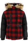 DSQUARED2 DSQUARED2 TWO-MATERIAL PARKA WITH REMOVABLE INTERIOR