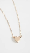 ADINA REYTER 14K SUPER TINY PUFFY HEART NECKLACE,ADINA20340